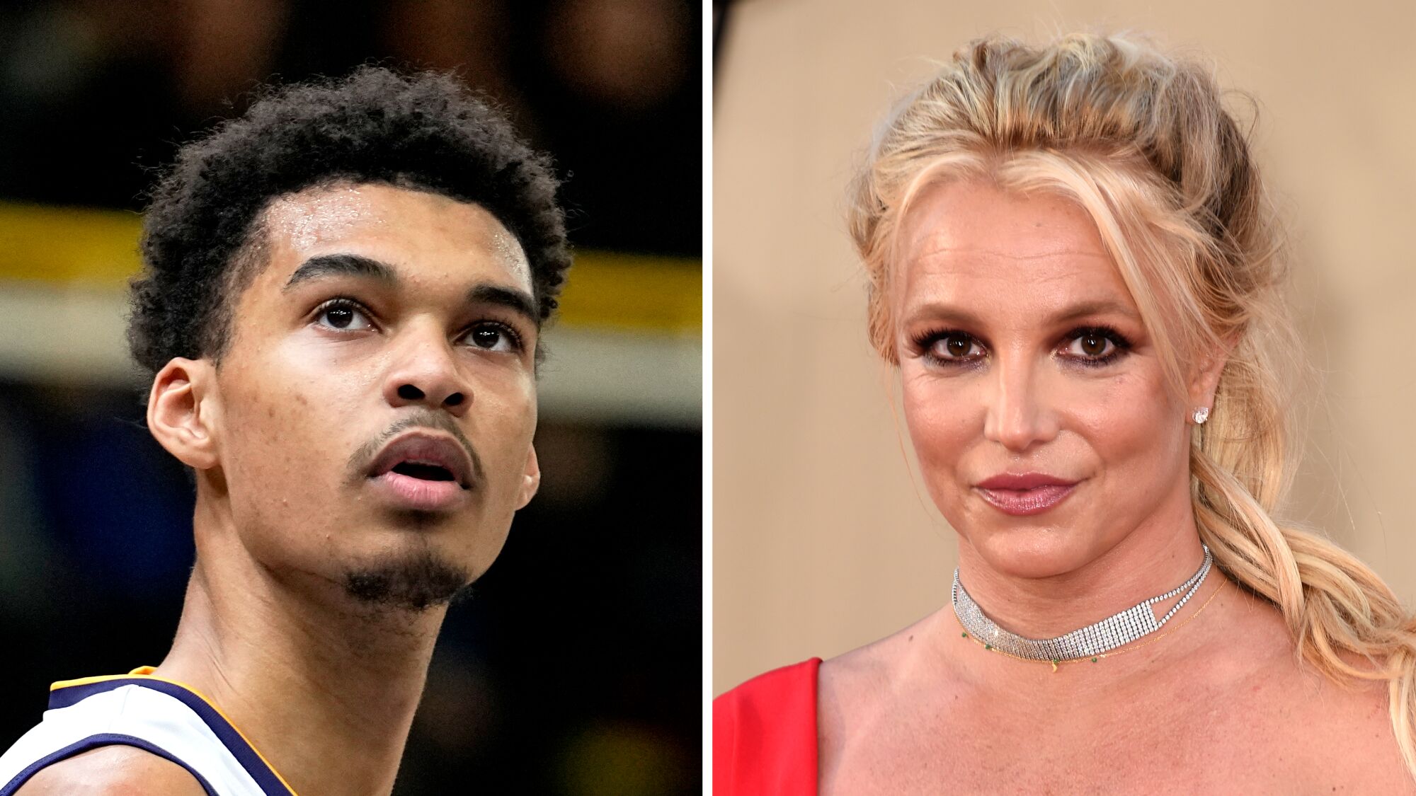Britney Spears Says Nba Rookie Victor Wembanyamas Security Guard Struck Her Los Angeles Times 4996