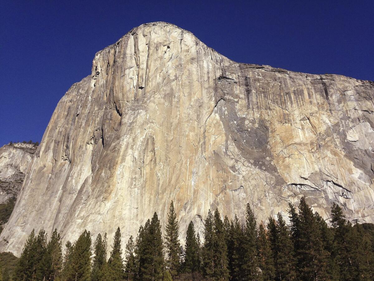 El Capitan in Yosemite National Park. Or is it "Yosemite National Park, brought to you by Delaware North"?