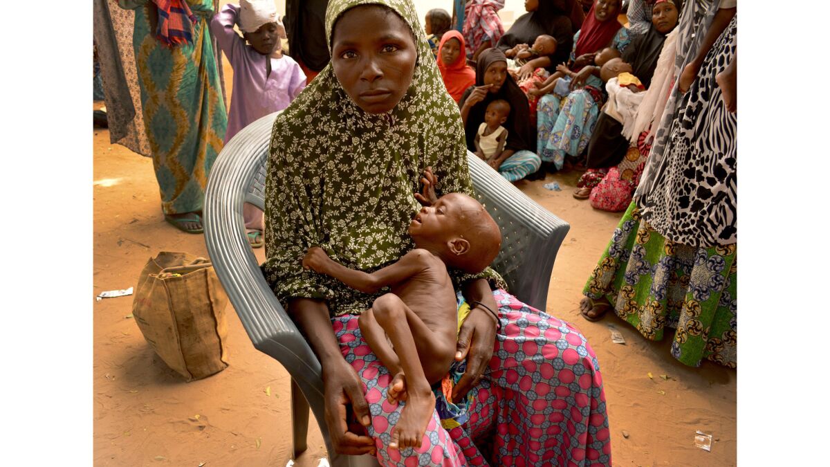 Hadiza Adamu wandered Maiduguri, Nigeria, for days seeking help for her 1-year-old son, Hassan, who was growing weaker every day.