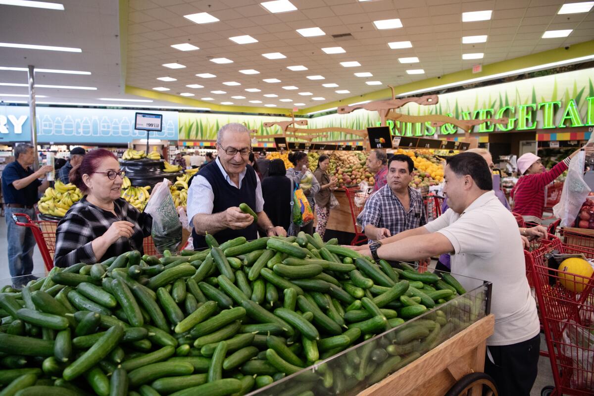 Cucumbers at Super King market