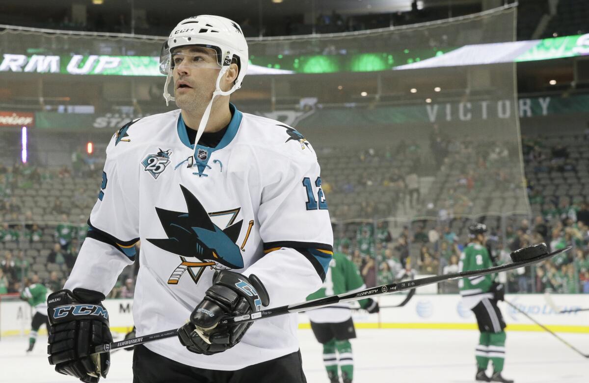 Center Patrick Marleau and the San Jose Sharks are coming off the first 6-0 trip in franchise history.