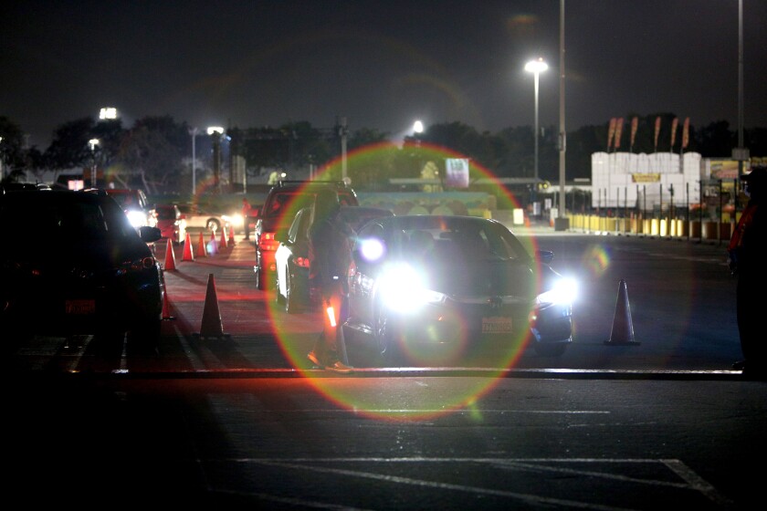 Cars enter the first Urban Legends of Southern California show.
