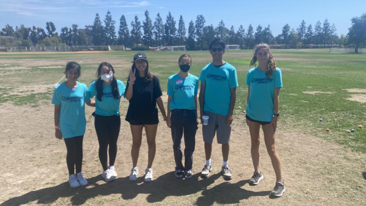 CCA volunteers at the 2022 Junior Adaptive Sports Camp.