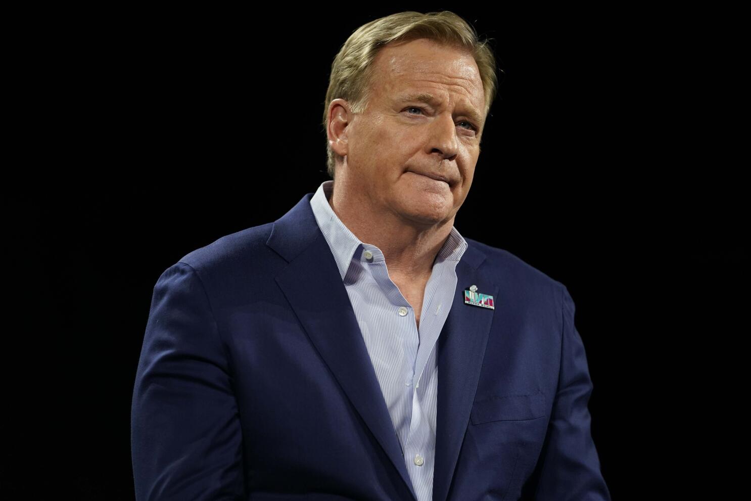 NFL Commissioner Roger Goodell addresses media amid national