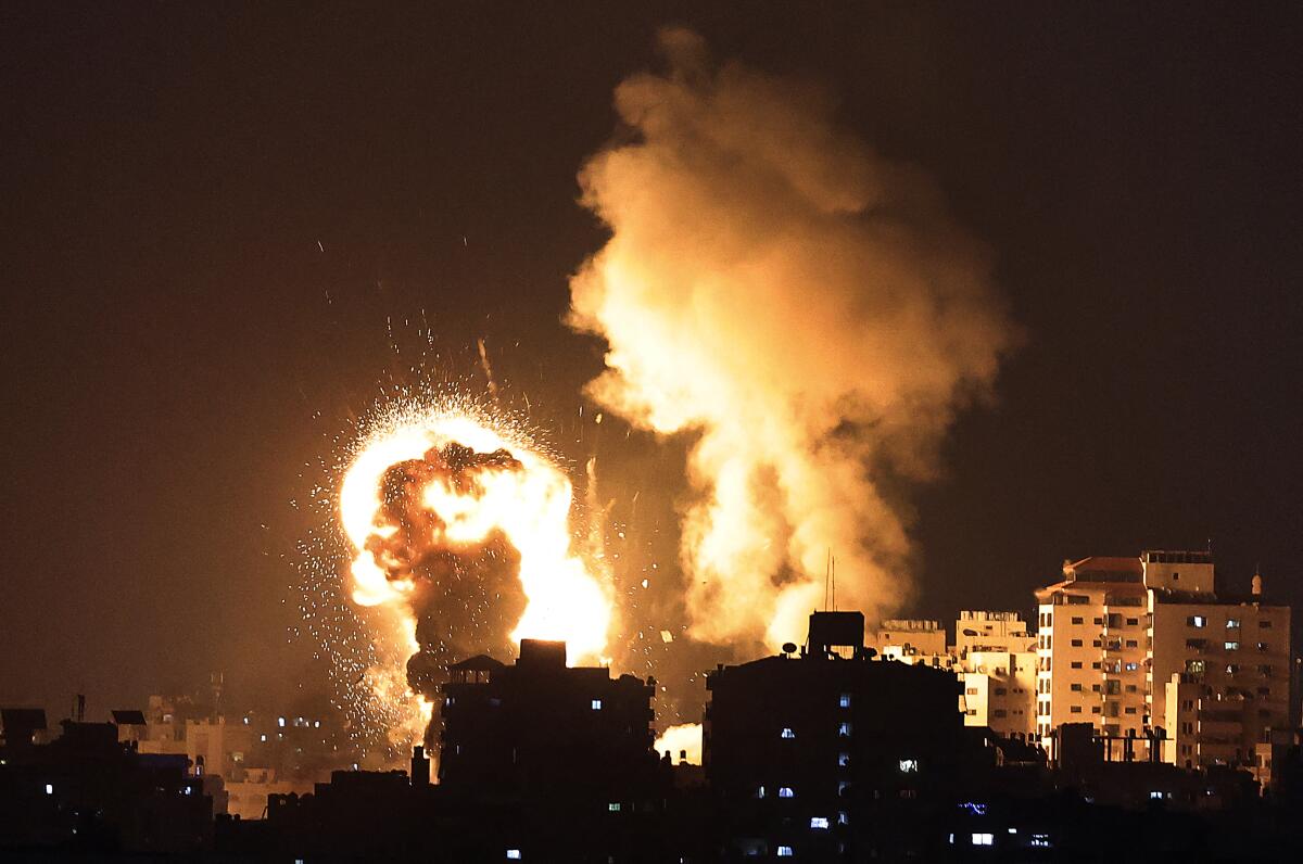Israel launched airstrikes on Gaza in response to a barrage of rockets fired by Hamas 