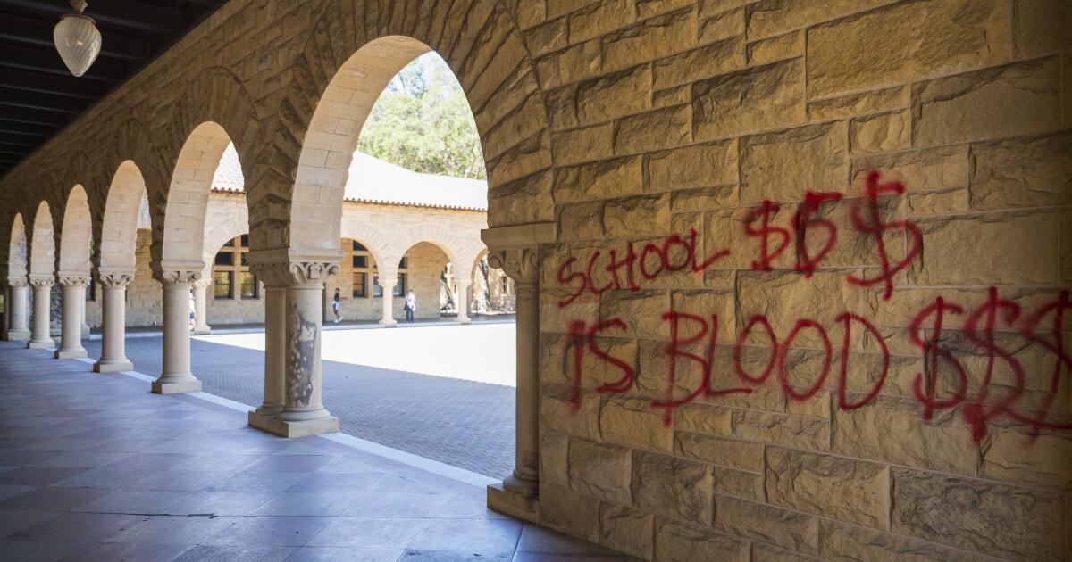 Editöre Mektuplar: Stanford'daki Filistin yanlısı protestoculara karşı suçlamalar orantısız