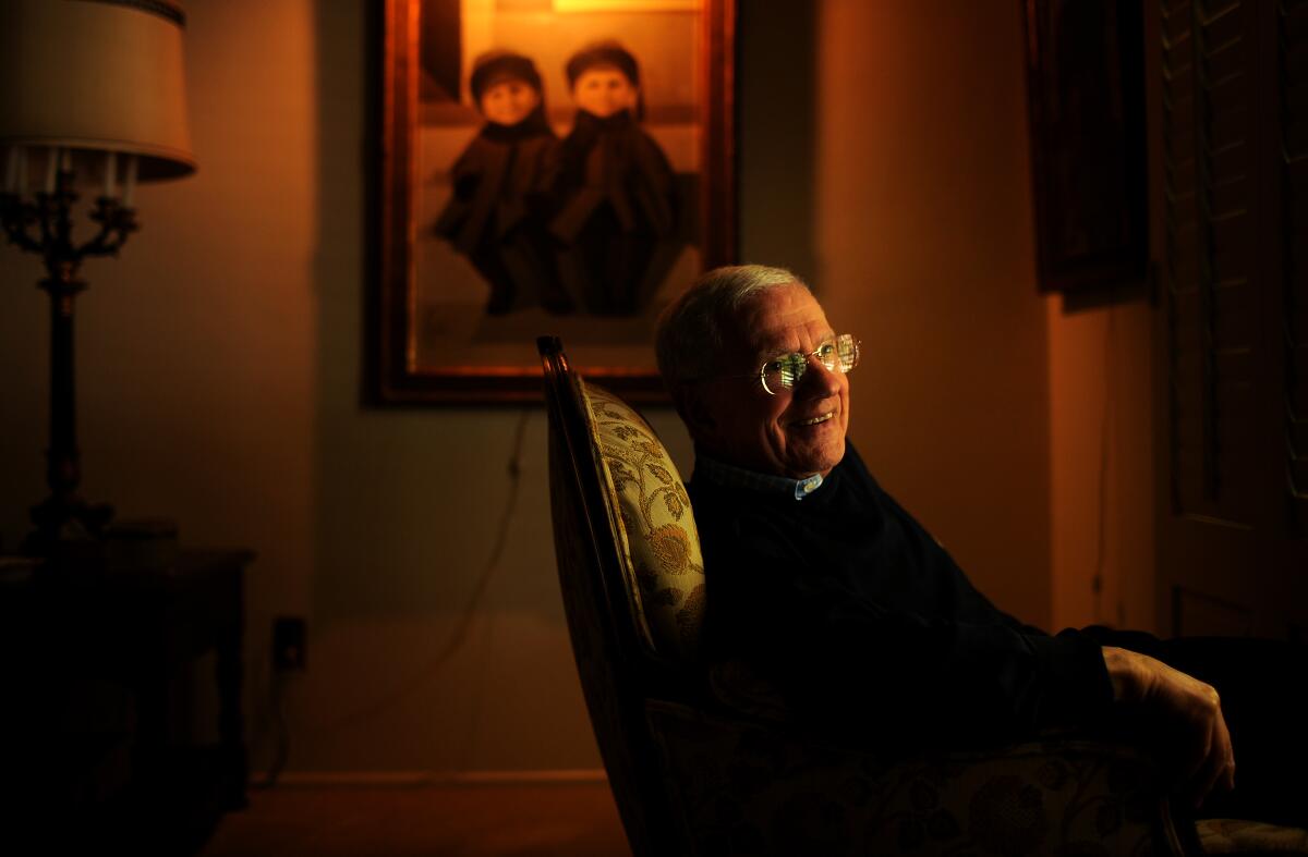 Actor Robert Clary at his home in Beverly Hills in 2013. 