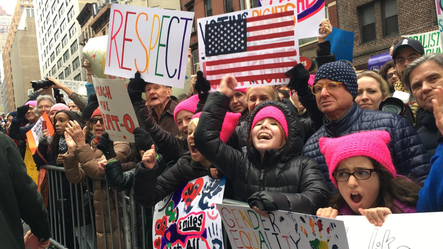 Marching for women's rights