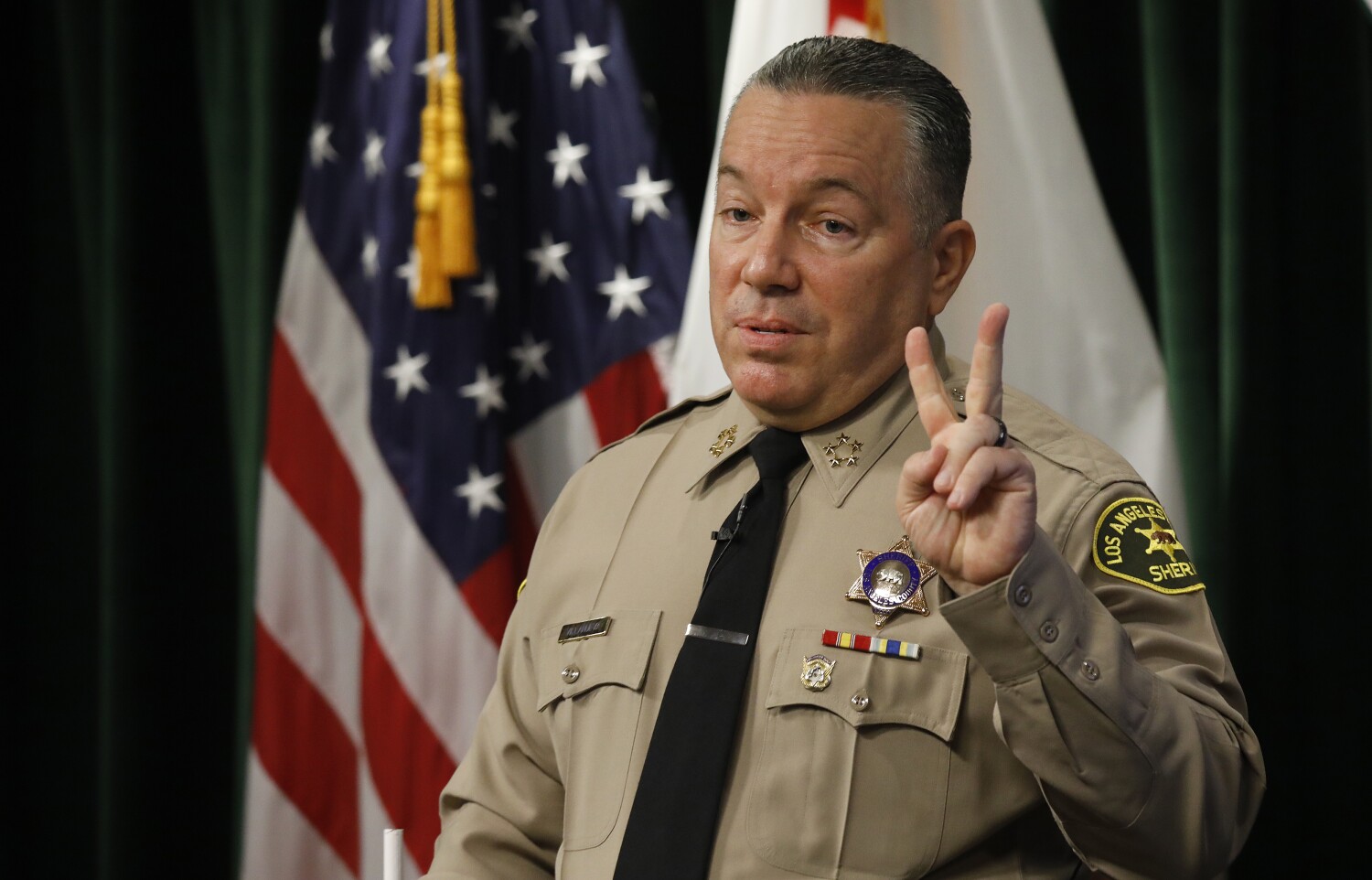 Column: Sheriff Villanueva just showed the world the petty emptiness behind his bluster