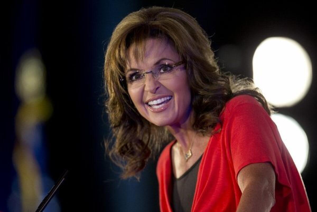 Former Alaska Gov. Sarah Palin, seen here during the Faith and Freedom Coalition Road to Majority 2013 conference in Washington last month, said she is considering running for the Senate in 2014.