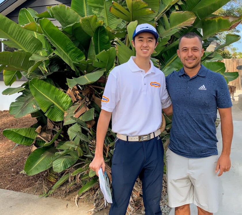 Michael Chang and Xander Schauffele