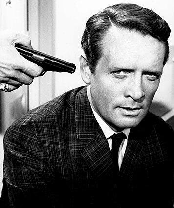 In this May 13, 1965, photo McGoohan is shown in a scene from the CBS series "Secret Agent."