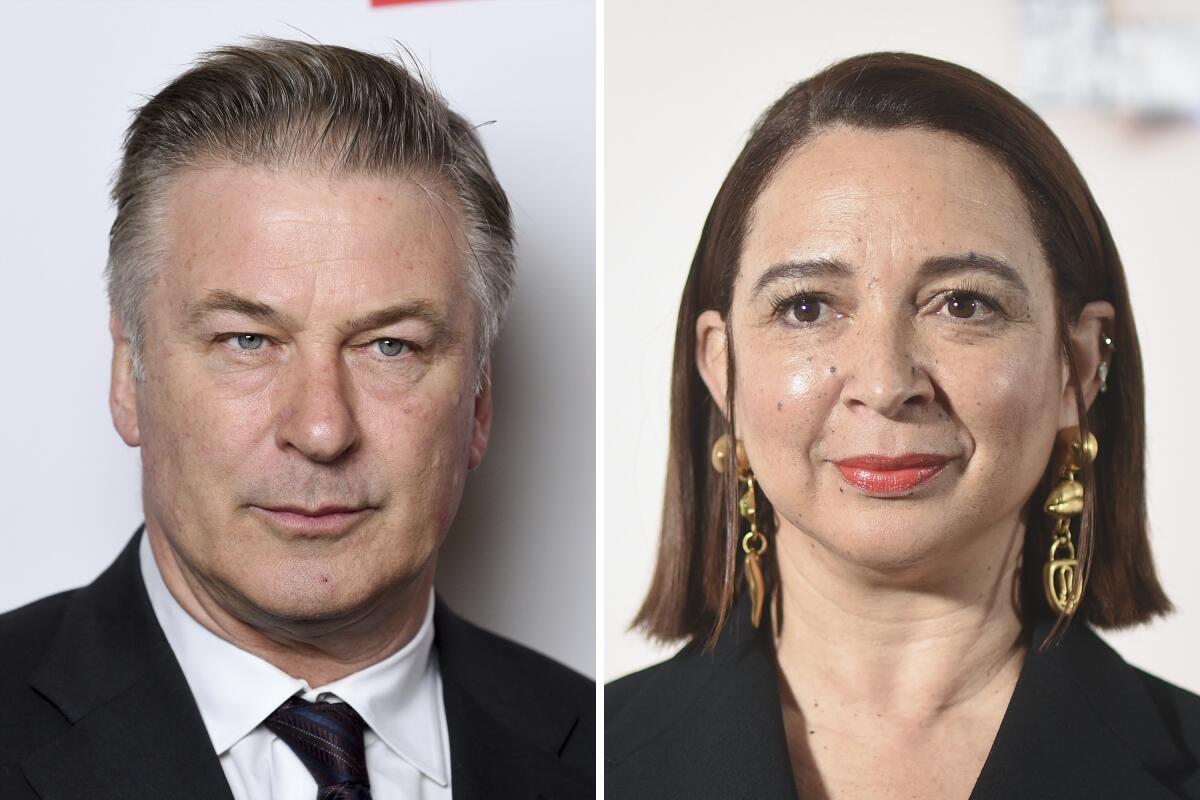 Esta combinación de fotos muestra a Alec Baldwin en la Gala Literaria PEN America 