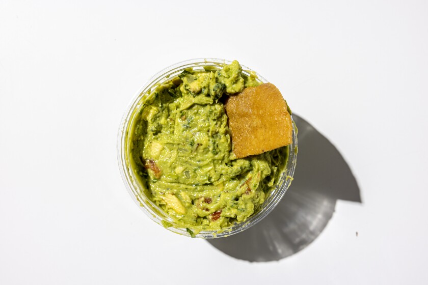 LOS ANGELES, CALIFORNIA, Feb. 3, 2022: Gelson’s Homestyle Guacamole for guacamole Taste Test 