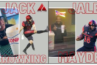 San Diego State's Jack Browning and Jalen Mayden were among the seniors who benefited from an NIL deal with Sonic.