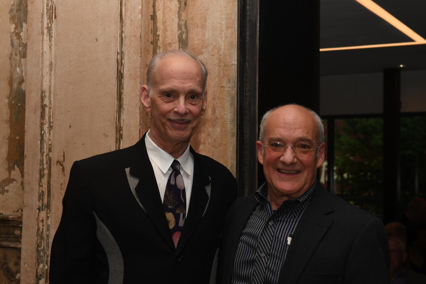 John Waters, left, and Jed Dietz attended Maryland Film Festival's Director's Cut: A Celebration of Jed Dietz at The Stavros Niarchos Foundation Parkway Theatre.