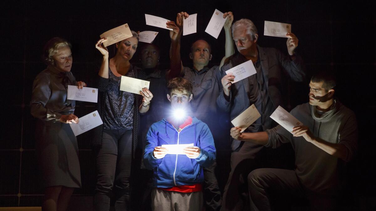 The cast of "Curious Incident of the Dog in the Night-Time," a National Theatre production.