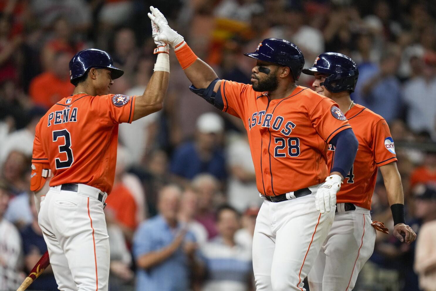 Vintage-style Astros sweater for sale at team store but it'll cost you