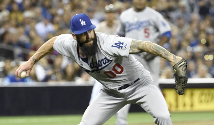 Dodgers pitcher Brian Wilson is headed to the disabled list with what the team described as nerve irritation in his right elbow.