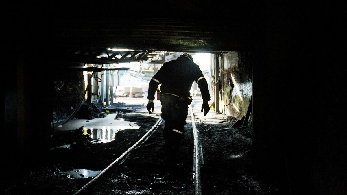 A West Virginia miner in 2015.