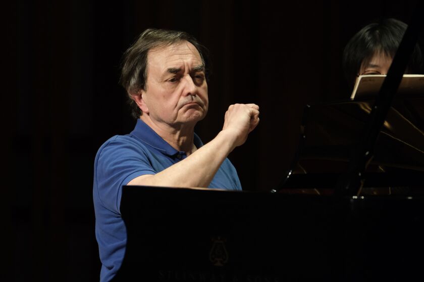 Pianist Pierre-Laurent Aimard performs Sunday, Feb. 26, at the Baker-Baum Concert Hall in La Jolla.