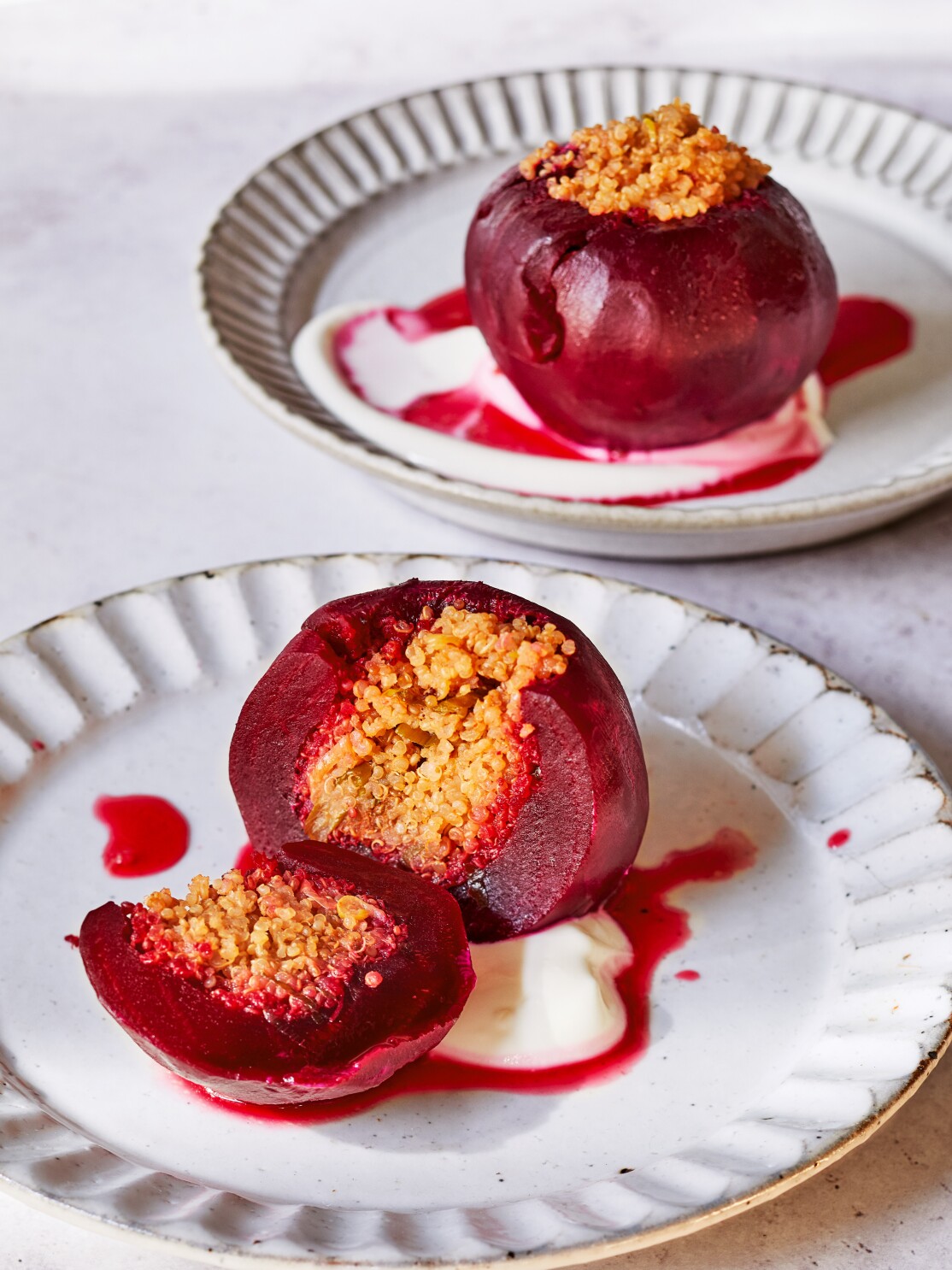 Einat Admony S Stuffed Beets Recipe With Quinoa For Yom Kippur And Sukkot Los Angeles Times