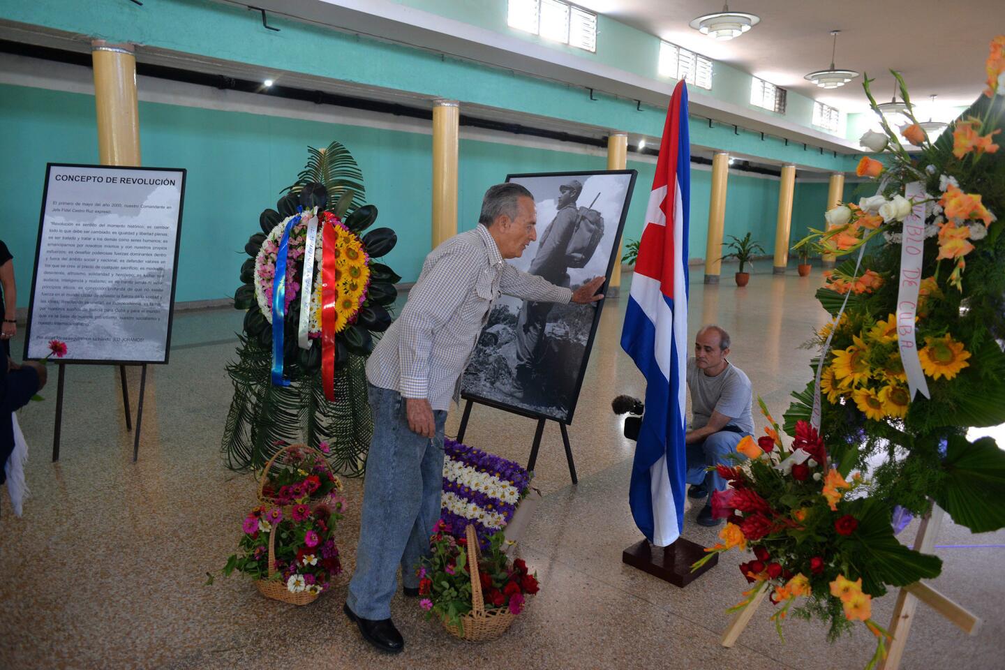 El adiós a Fidel Castro...