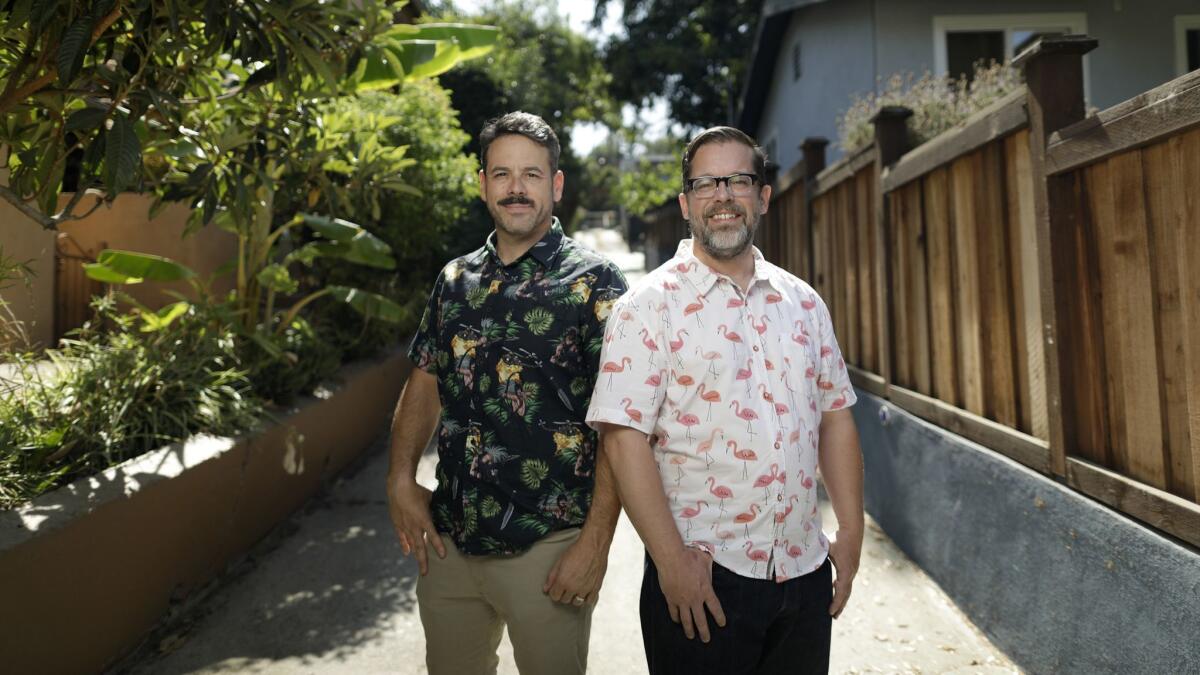 Following a nationwide search, Silver Lake neighbors Billy Kheel, left, and Robert Mahar were chosen as contestants for the hit NBC show "Making It."