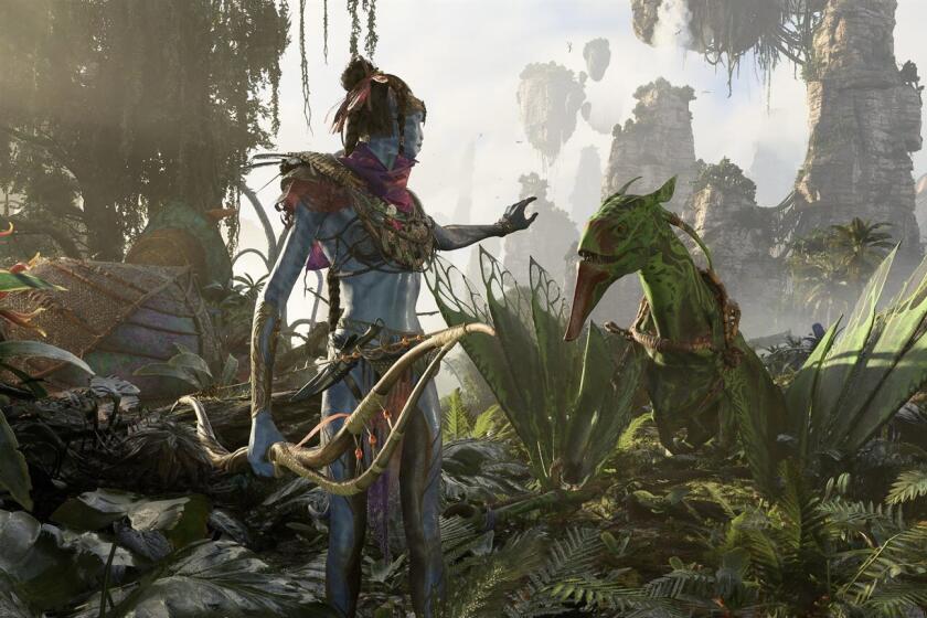 Fotografía cedida hoy por Ubisoft que muestra una captura del juego "Avatar: Frontiers of Pandora".