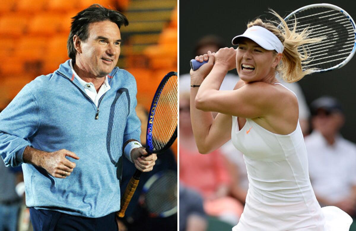 Jimmy Connors worked with Maria Sharapova in 2008 before she won the Australian Open.