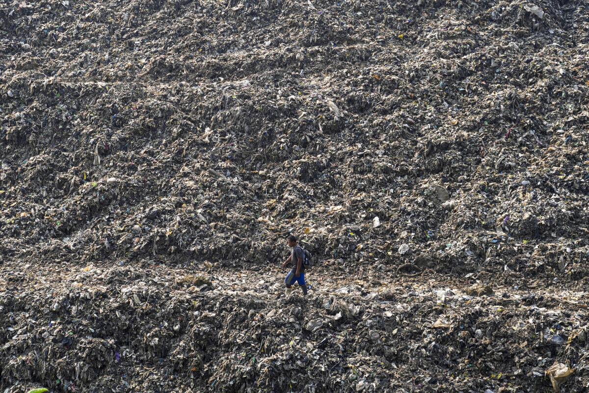 Un basural en las afueras de Yakarta, Indonesia, el 10 de mayo del 2024.