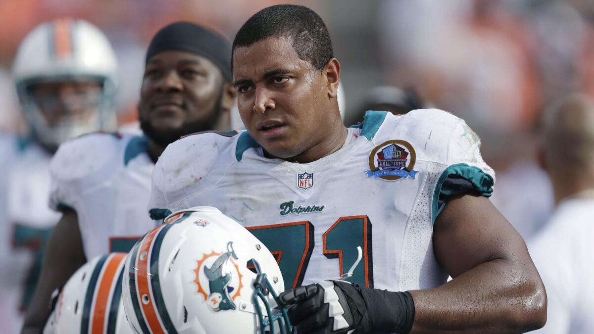 Former Miami Dolphins player Jonathan Martin has been charged with making criminal threats connected to a social media post on his Instagram account that referenced the team and his alma mater, Harvard-Westlake School.