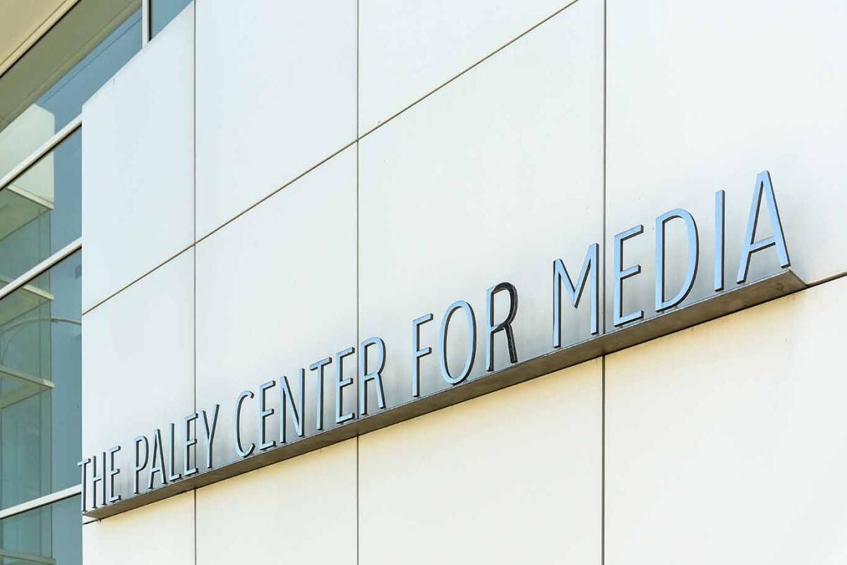 Sign at The Paley Center for Media