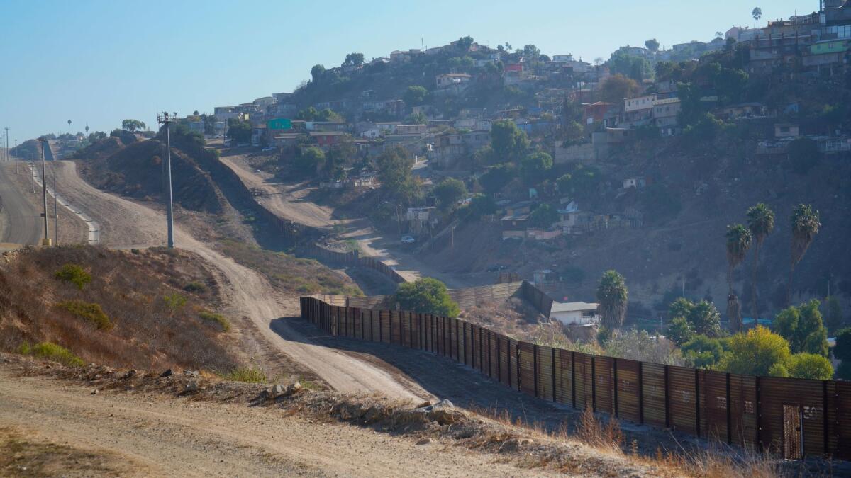 Patrol Agent Michael Scappechio drives in area where recently an agent from Border Patrol was assaulted with a large rock.