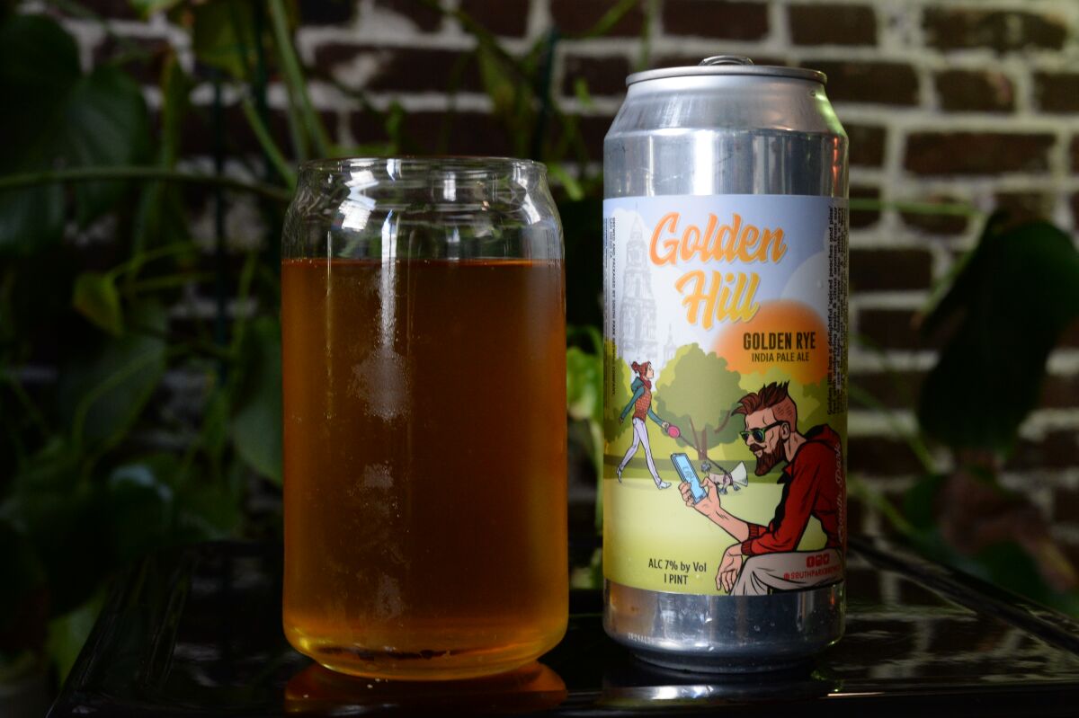Golden Hill, a Golden Rye India Pale Ale from South Park Brewing Company.