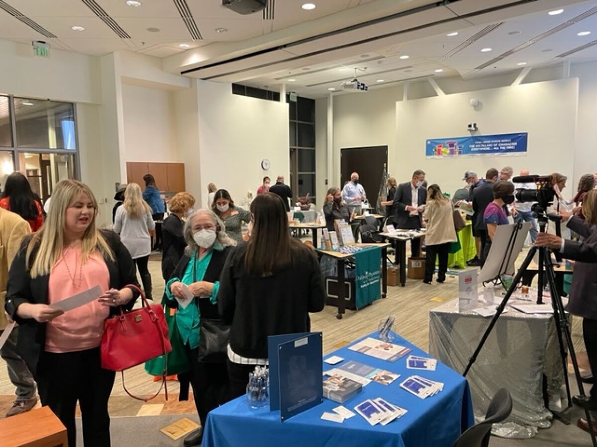 Visitors at the 2022 Health & Wellness Expo from the Poway Chamber of Commerce. This year’s event takes place Thursday.