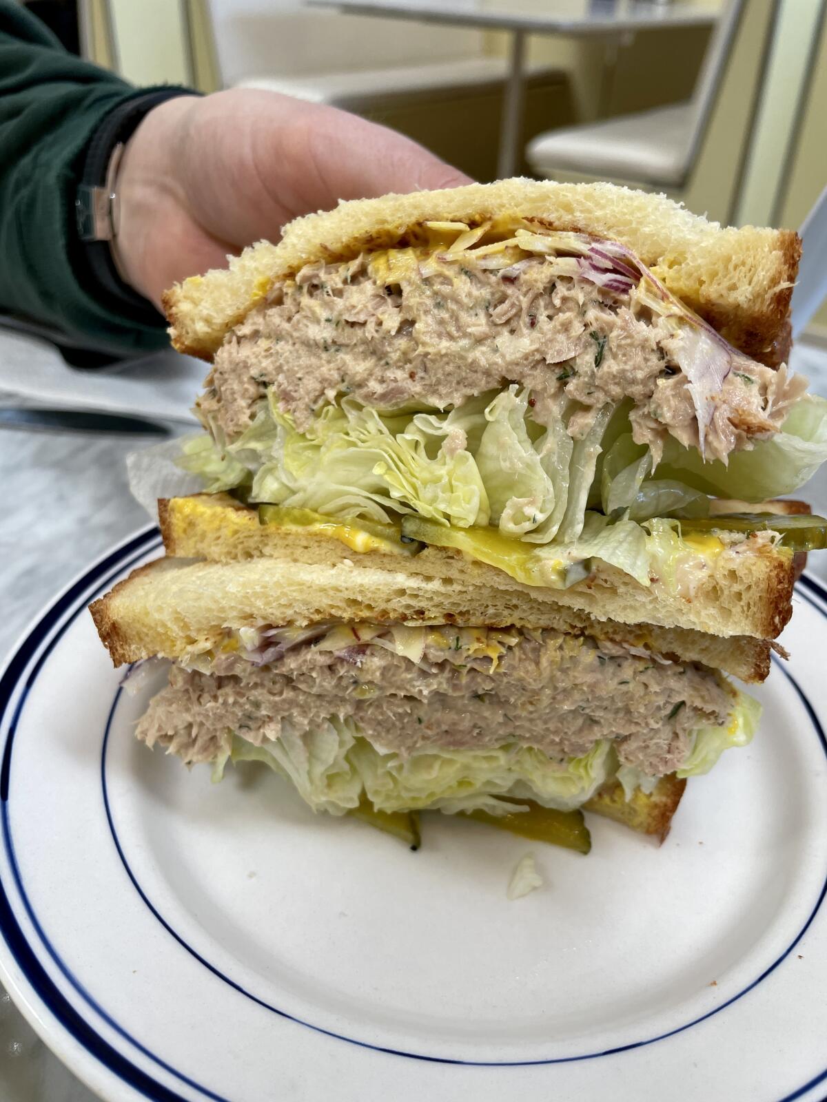 The tuna sandwich from Bub and Grandma's restaurant in Glassell Park.
