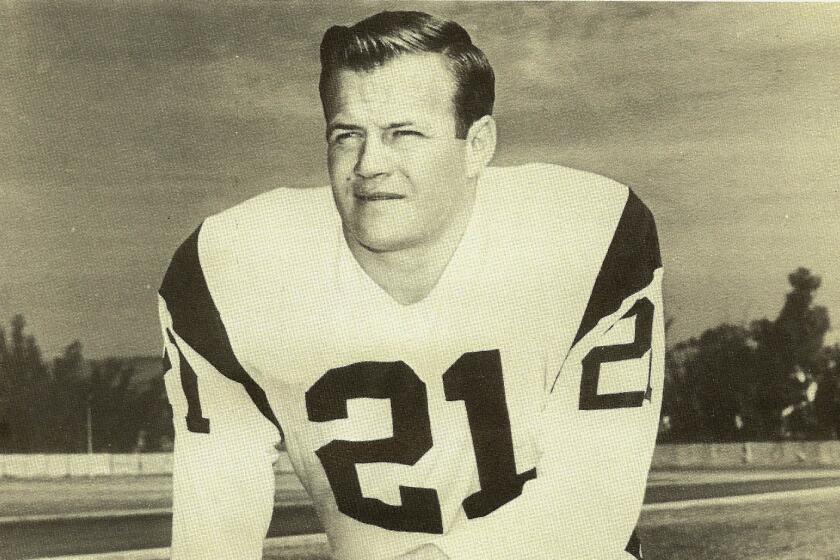 Eddie Meador, a standout defensive back for the Rams in the 1960s.