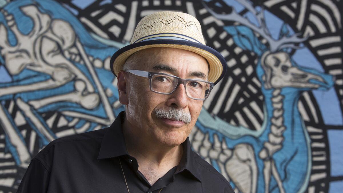 Juan Felipe Herrera, former poet laureate of California, began his career with poems that often casually combined Spanish and English, uniting the languages of his youth.