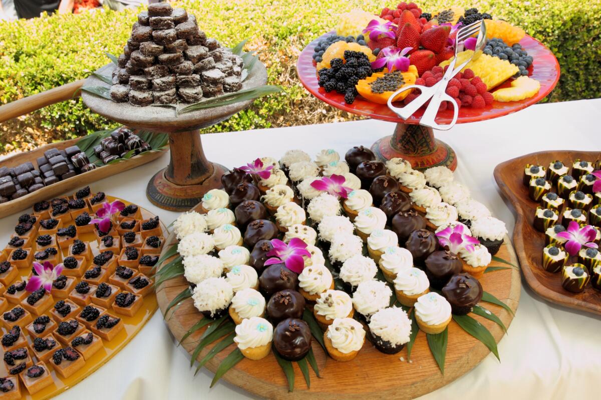 Desserts from Pamplemousse Grille at a previous event.