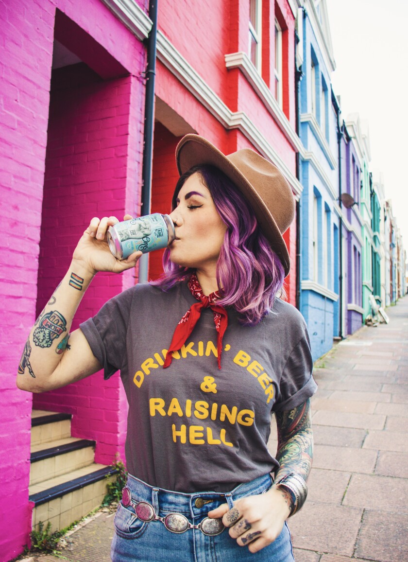 Brewer and beer influencer Megan Stone, aka @isbeeracarb.
