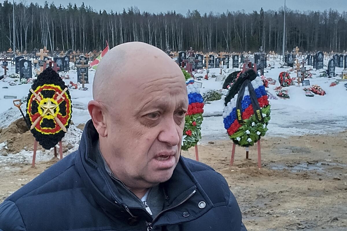 Yevgeny Prigozhin, head of Russian mercenary group Wagner