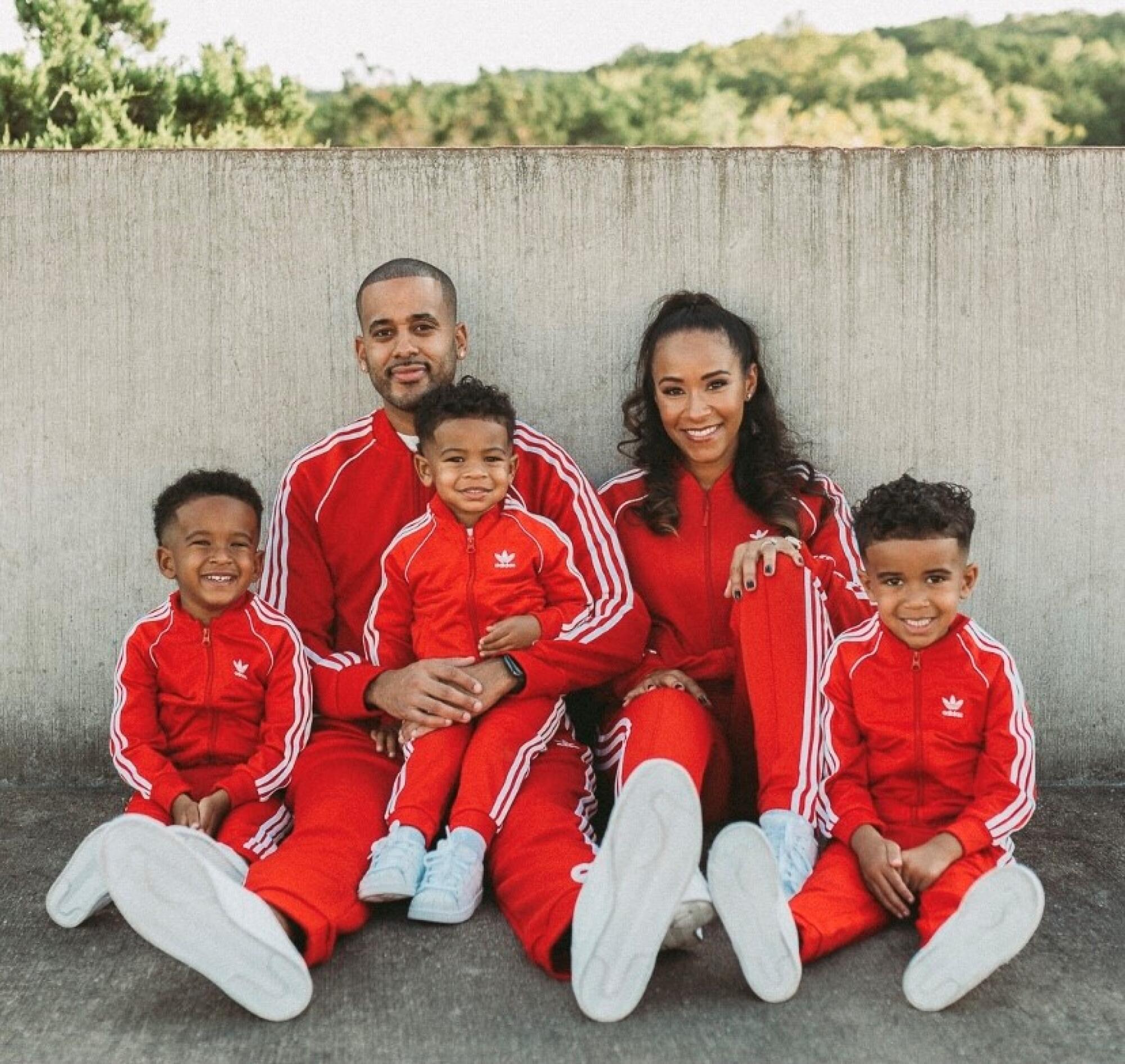 David Mulugheta with his wife, Chonra and children Dallas, 5, Davin, 3, and DJ, 6.