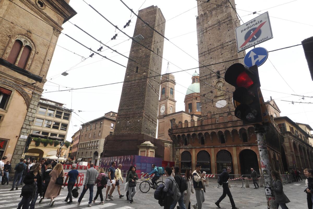 Medieval towers in Bologna, Italy