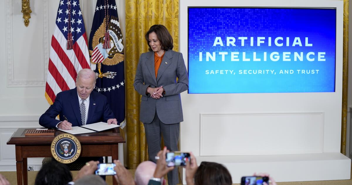 Opinion: Biden’s executive order on AI is ambitious — and incomplete Opinion: Biden’s executive order on AI is ambitious — and incomplete