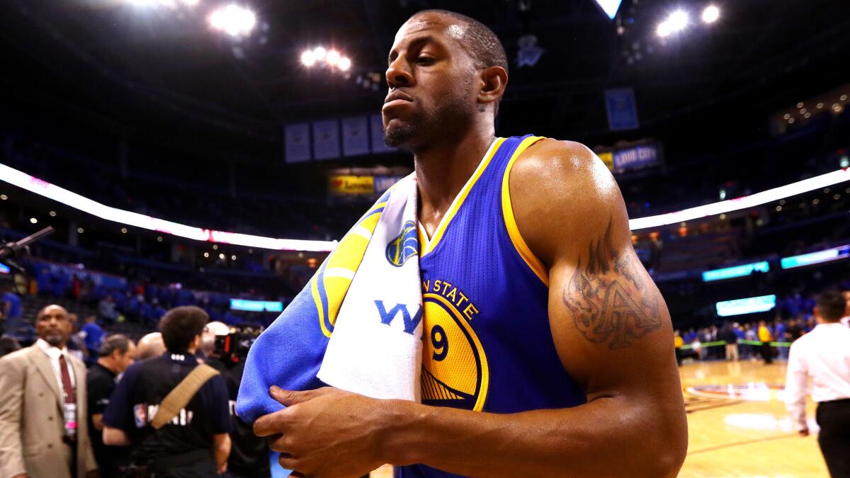 Warriors forward Andre Iguodala is called a "Swiss Army knife" player by teammate Stephen Curry.