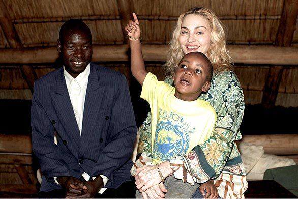 Madonna with son David