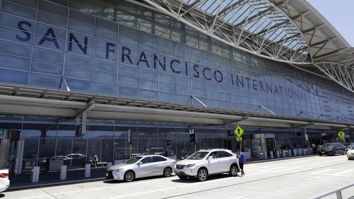 San Francisco International Airport's Uber X and Lyft passengers can opt to be picked up at a parking garage instead of curbside, saving money on their fare.