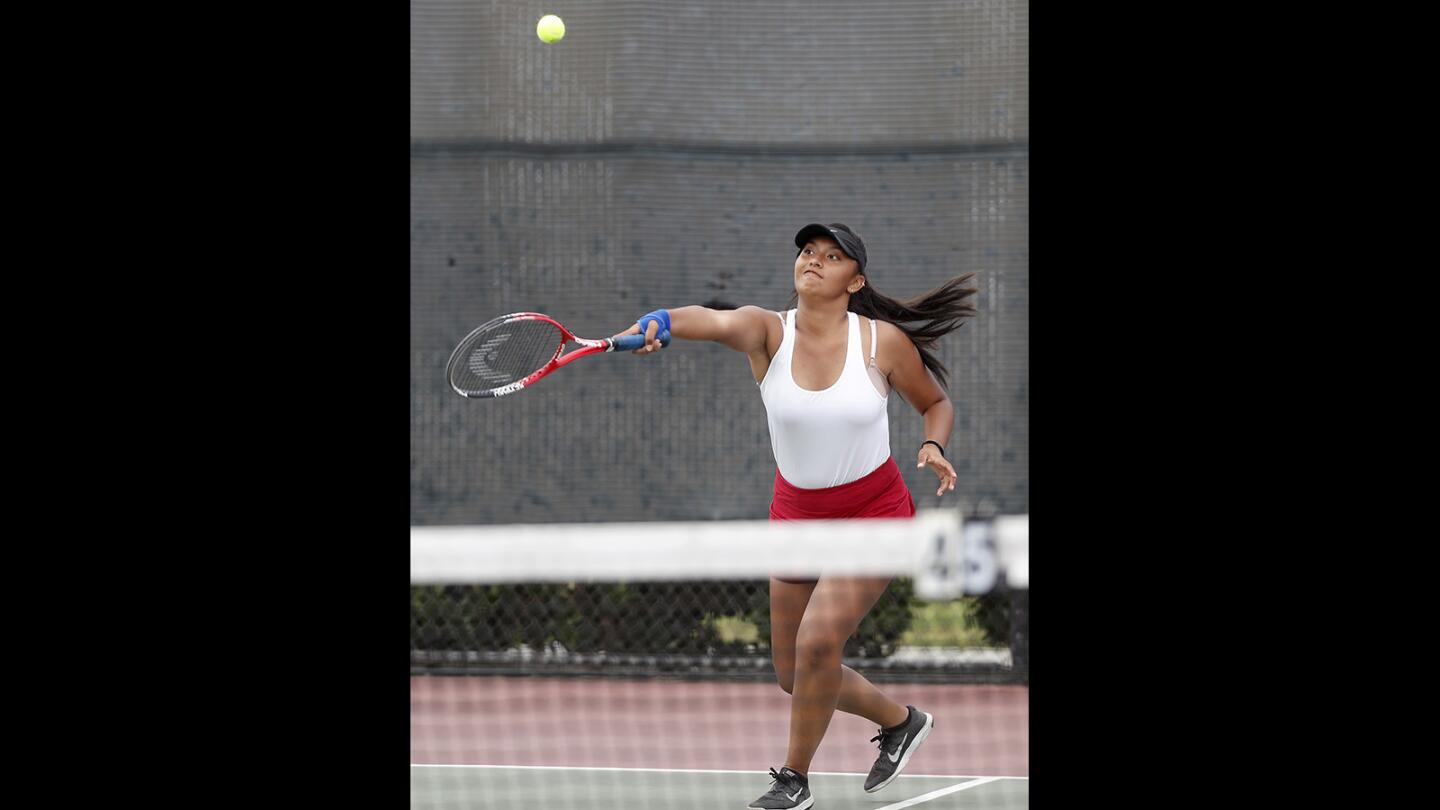 Photo Gallery: Costa Mesa vs. Estancia in girls’ tennis