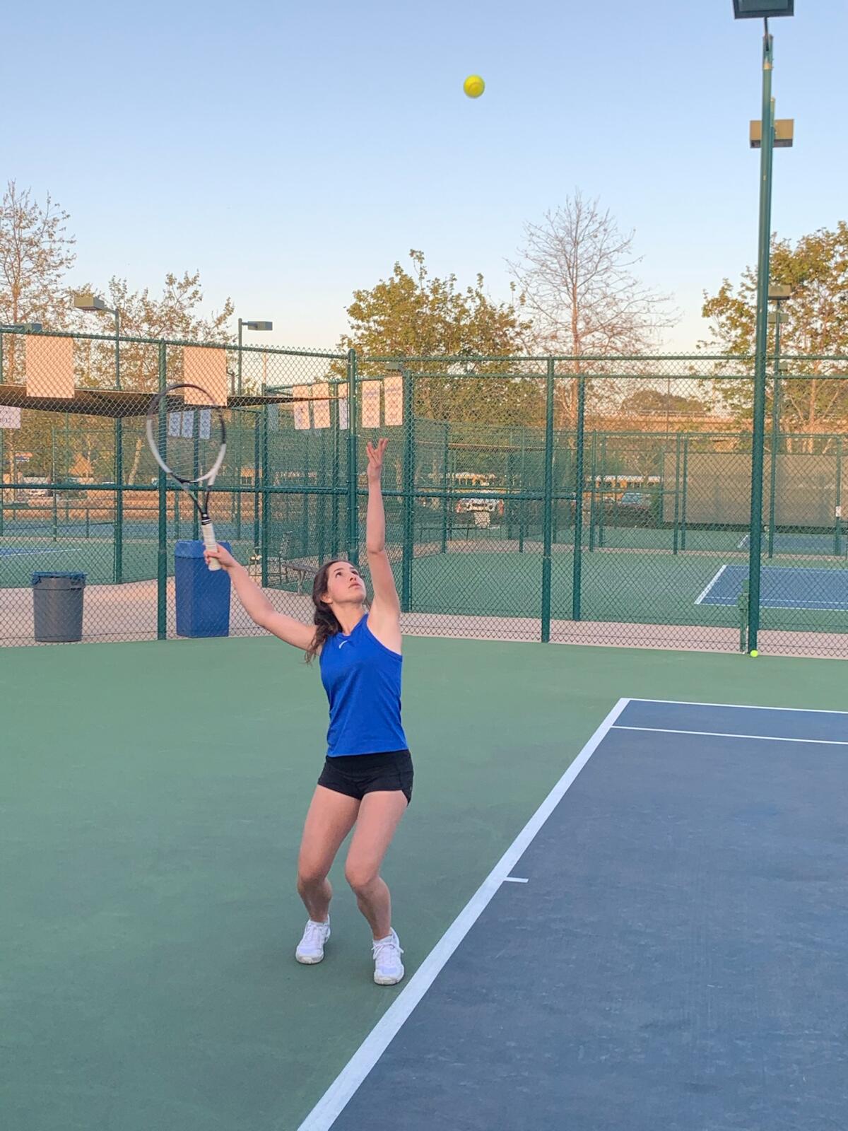 La Jolla Country Day School tennis player Sydney Helfand
